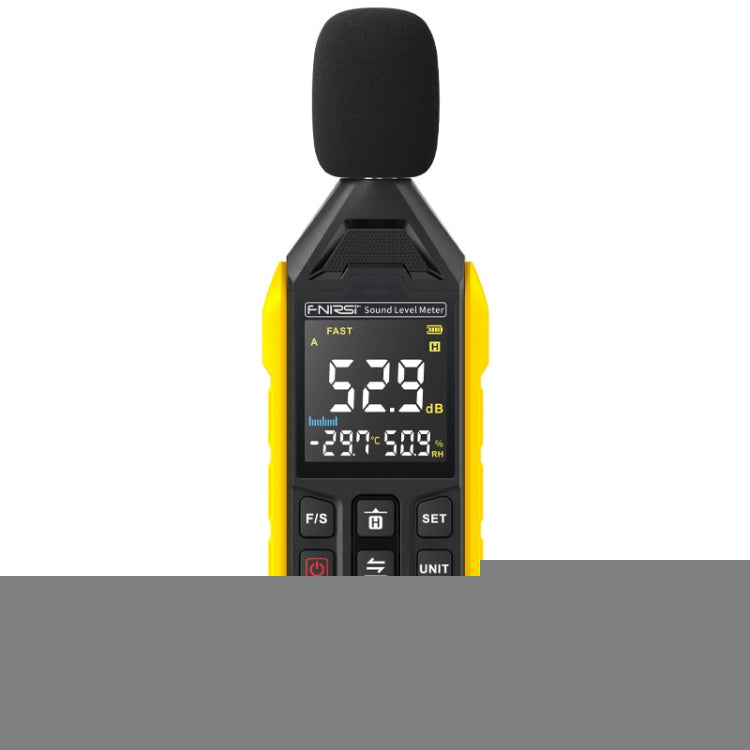 FNIRSI Noise Decibel Meter Home Volume Detector, Yellow – Waterproof Yellow