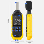 FNIRSI Noise Decibel Meter Home Volume Detector, Yellow – Waterproof