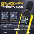 FNIRSI Noise Decibel Meter Home Volume Detector, Yellow – Waterproof
