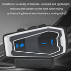 Motorcycle Helmet Bluetooth 5.0 Stereo Music Cycling Headphones, V10 – Waterproof, Bluetooth