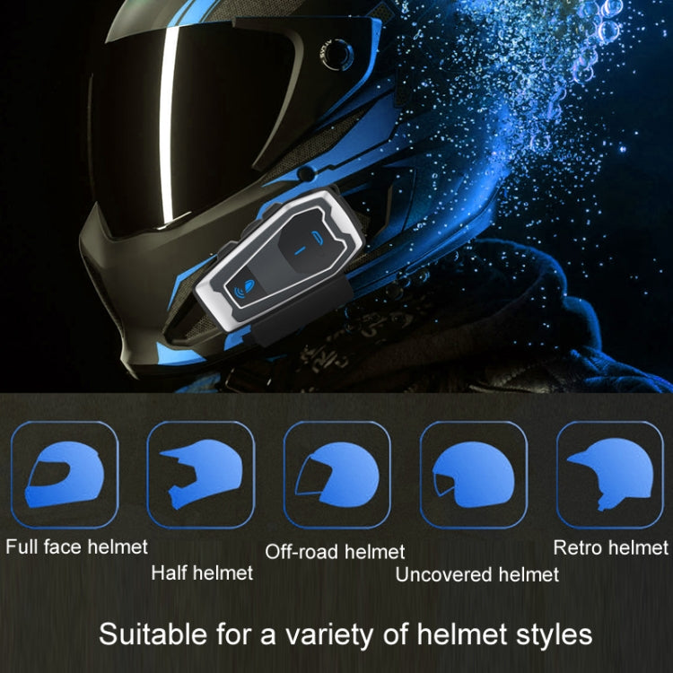 Motorcycle Helmet Bluetooth 5.0 Stereo Music Cycling Headphones, V10 – Waterproof, Bluetooth