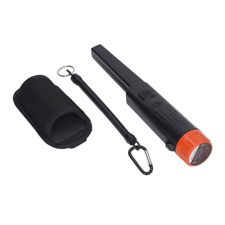 Mini Waterproof Handheld Metal Positioning Rod Detector, Orange, Black – Waterproof, Lanyard, Leather Black