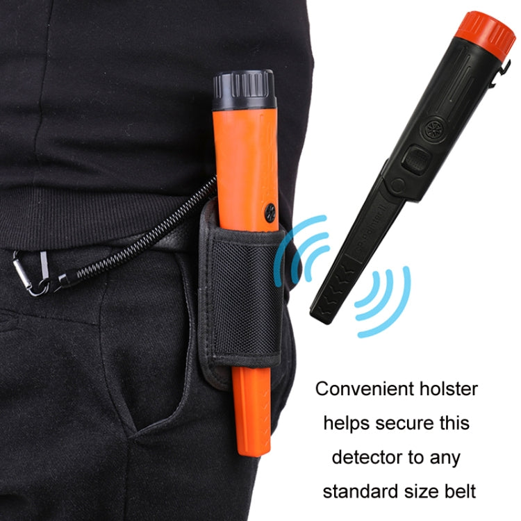 Mini Waterproof Handheld Metal Positioning Rod Detector, Orange, Black – Waterproof, Lanyard, Leather