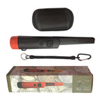 Mini Waterproof Handheld Metal Positioning Rod Detector, Orange, Black – Waterproof, Lanyard, Leather