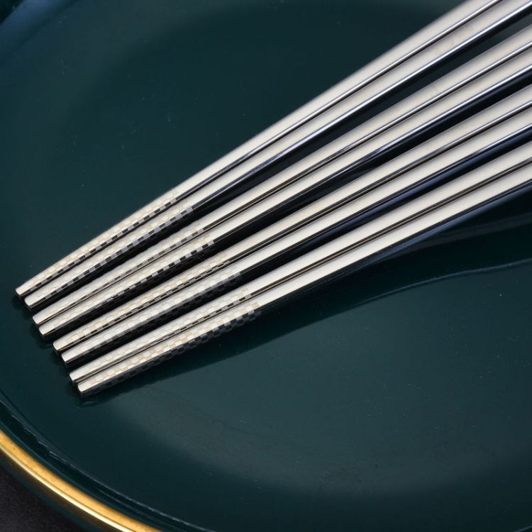 Food Grade 316 Stainless Steel Chopsticks Hotel Household Non-Slip Anti-Scald Chopsticks, 23cm Blue, 23cm Red, 23cm Green, 23.5cm Blue, 23.5cm Red, 23.5cm Green