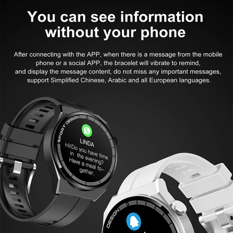G3Pro Smart Watch – NFC, Bluetooth Call, Leather