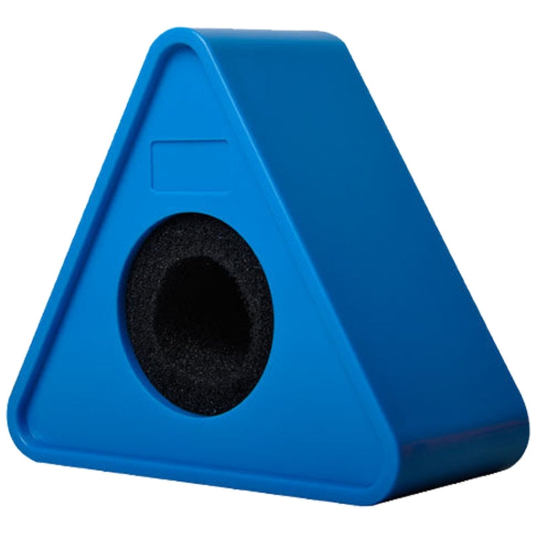 Interview Microphone Logo Flag Station, Square Black, Square Orange, Square Blue, Triangular Black, Triangular Orange, Triangular Blue – Durable Build, Easy to Use Triangular Blue