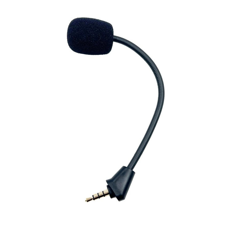 4-Prong Plug Internet Cafe E-Sports Gaming Headset Microphone – Durable Build, Easy to Use, For Kingston HyperX Cloud Alpha, For Old Kingston Hyper X Cloud II / Cloud X / Cloud Core / Cloud Pro Silver For Kingston Hyper X Cloud II Wireless