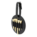 Leather Outdoor Waist Hanging Golf Spike Insert Pocket Storage Bag, Double-sided Black, Double-sided Brown, Single-sided Black, Single-sided Brown – Leather Double-sided Black