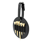Leather Outdoor Waist Hanging Golf Spike Insert Pocket Storage Bag, Double-sided Black, Double-sided Brown, Single-sided Black, Single-sided Brown – Leather Double-sided Black