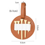 Leather Outdoor Waist Hanging Golf Spike Insert Pocket Storage Bag, Double-sided Black, Double-sided Brown, Single-sided Black, Single-sided Brown – Leather