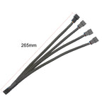 Computer PWM Temperature Control Cooling Fan Extension Cable Chassis HUB Connector, 0.27m – Durable Build, Easy to Use