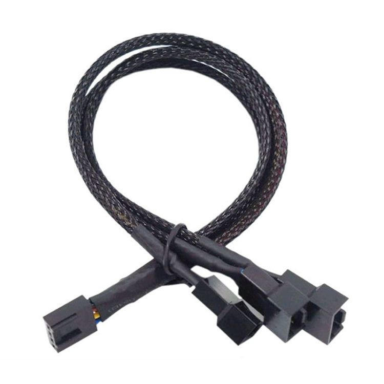 Computer PWM Temperature Control Cooling Fan Extension Cable Chassis HUB Connector, 0.27m – Durable Build, Easy to Use 0.27m 1 In 3