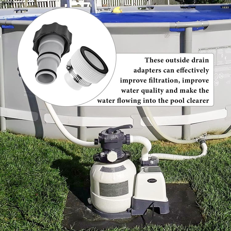 For Intex Pool Hose Adapter with Internal Thread, A Set, B Set, 1 A Type Adapter