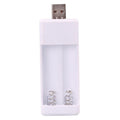 Directly Inserted 2 Slots USB AA / AAA Rechargeable Battery Charger, USB 2 Slots USB 2 Slots