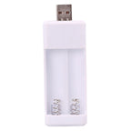 Directly Inserted 2 Slots USB AA / AAA Rechargeable Battery Charger, USB 2 Slots USB 2 Slots