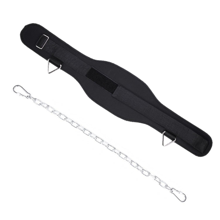Pull Up Weighted Belt Lumbar Strength Training Double Bar Arm Extension Weighted Belt, Paste+70cm Iron Chain+2 Hooks, Metal Buckle, Double Layer Paste+70cm Iron Chain+2 Hooks Paste+70cm Iron Chain+2 Hooks