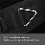 Pull Up Weighted Belt Lumbar Strength Training Double Bar Arm Extension Weighted Belt, Paste+70cm Iron Chain+2 Hooks, Metal Buckle, Double Layer Paste+70cm Iron Chain+2 Hooks