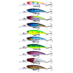 10colors /Set HENGJIA MI103 Diving Minnow Dummy Bait Biomimetic Lua Hard Lure, 9.5cm 7.2g 9.5cm 7.2g