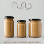Stainless Steel Peanut Butter Stirrer Food Grade Material Kitchen Butter Jam Stirring Tool, Regular Model, Updated Model
