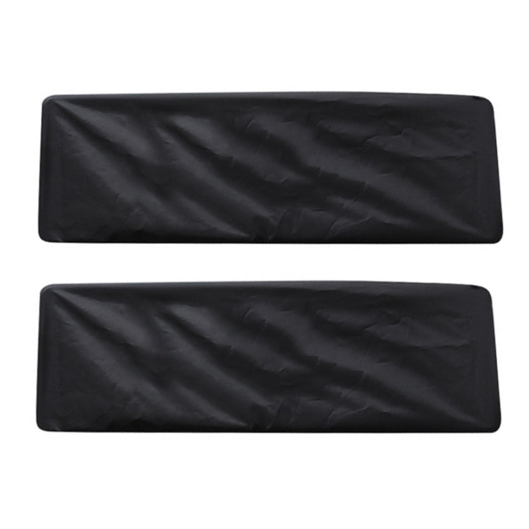 1pair Dustproof Waterproof Thickened Oxford Cloth License Plate Cover – Waterproof Black