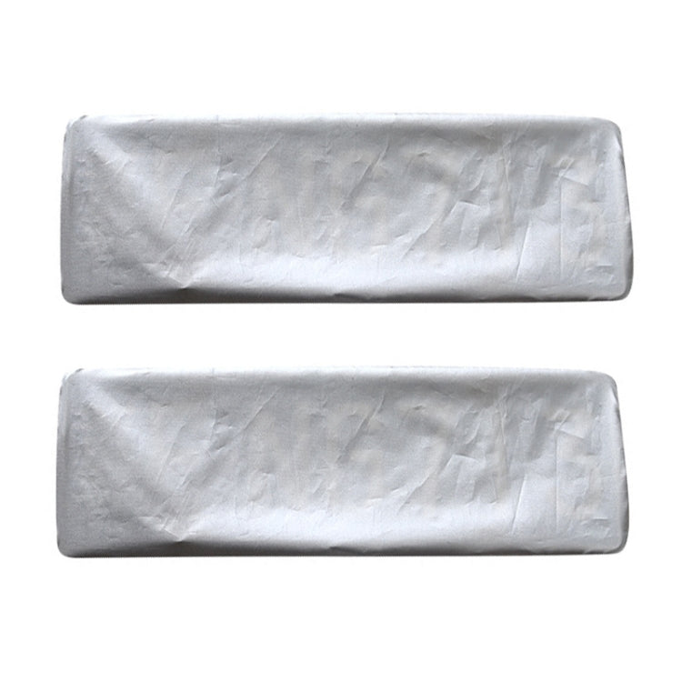 1pair Dustproof Waterproof Thickened Oxford Cloth License Plate Cover – Waterproof Silver