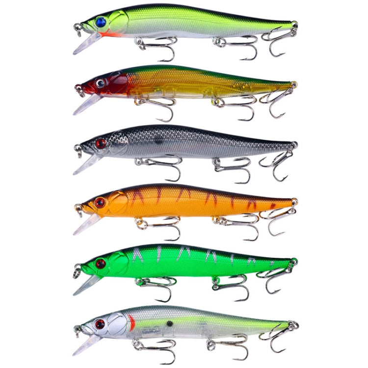 6colors /Set HENGJIA MI169 Submerged Minnow Dummy Bait Lua Hard Fishing Lures, 12cm 13.6g 12cm 13.6g