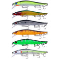 6colors /Set HENGJIA MI169 Submerged Minnow Dummy Bait Lua Hard Fishing Lures, 12cm 13.6g 12cm 13.6g