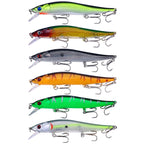 6colors /Set HENGJIA MI169 Submerged Minnow Dummy Bait Lua Hard Fishing Lures, 12cm 13.6g 12cm 13.6g