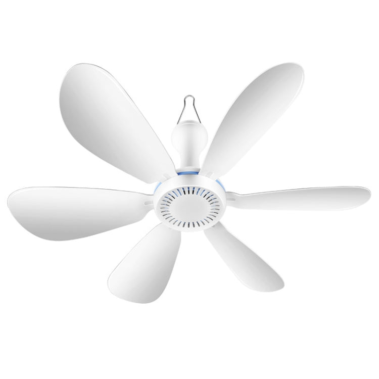 USB Home Dormitory Mute High Wind Power Mini Fan Six Blade Small Ceiling Fan, Single Fan, Fan+Remote Control Speed Control Cord Single Fan