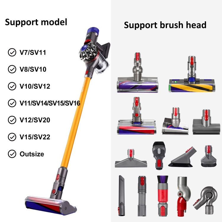 For Dyson V7 V8 V10 V11 V12 V15 Vacuum Cleaner Storage Rack Extension Bracket, 1pair – Durable Build, Easy to Use