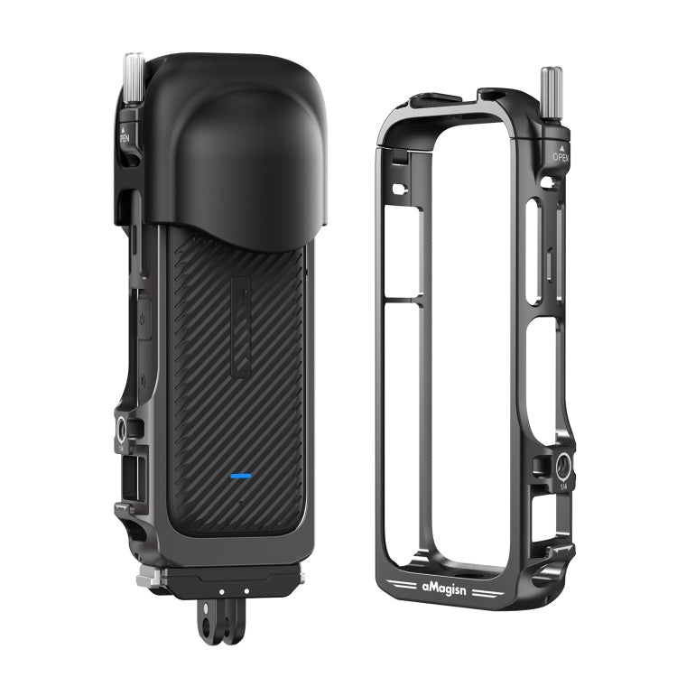 For Insta360 X4 aMagisn Metal Protective Housing Frame Quick Release Version, Quick Release Version Quick Release Version