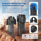 For Insta360 X4 aMagisn Metal Protective Housing Frame Quick Release Version, Quick Release Version