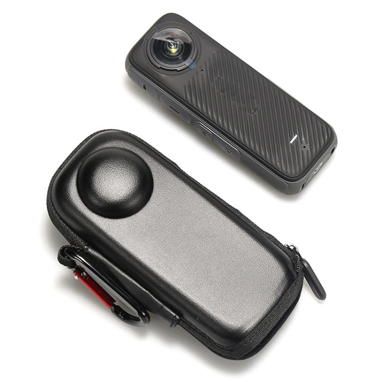 For Insta360 X4 Mini Storage Case PU Bag Sport Camera Protector With Hook, Style 1 Style 1