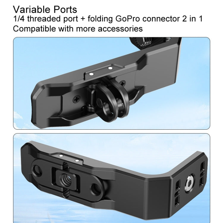 For Insta360 X4 / X3 Hepail Horizontal And Vertical Shooting Quick Release Metal Magnetic Bracket, AC45