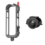 For Insta360 X4 Metal Frame Action Camera Rabbit Cage Expansion Bracket, Metal Frame