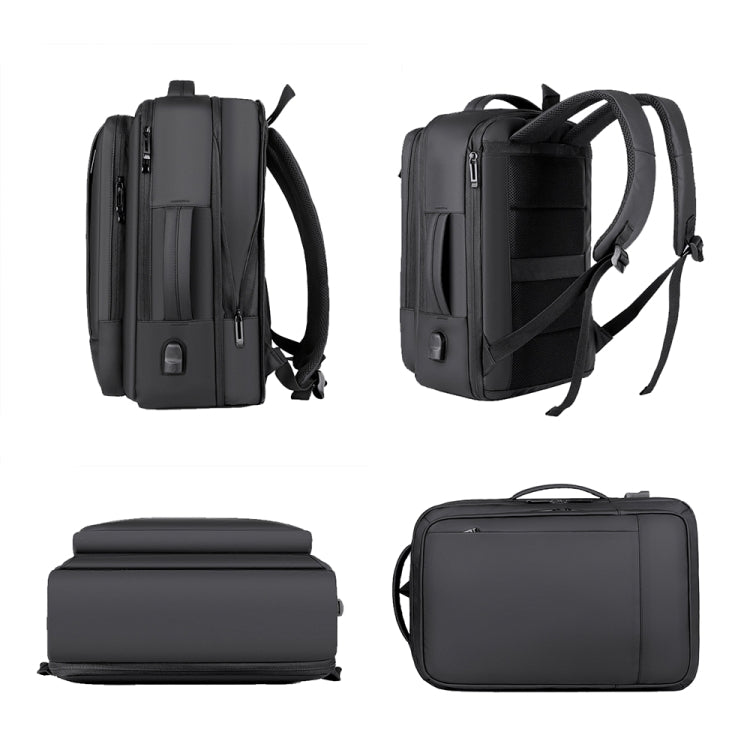 Expandable Business Waterproof Laptop Backpack With USB Port – Waterproof, Wear-resistant