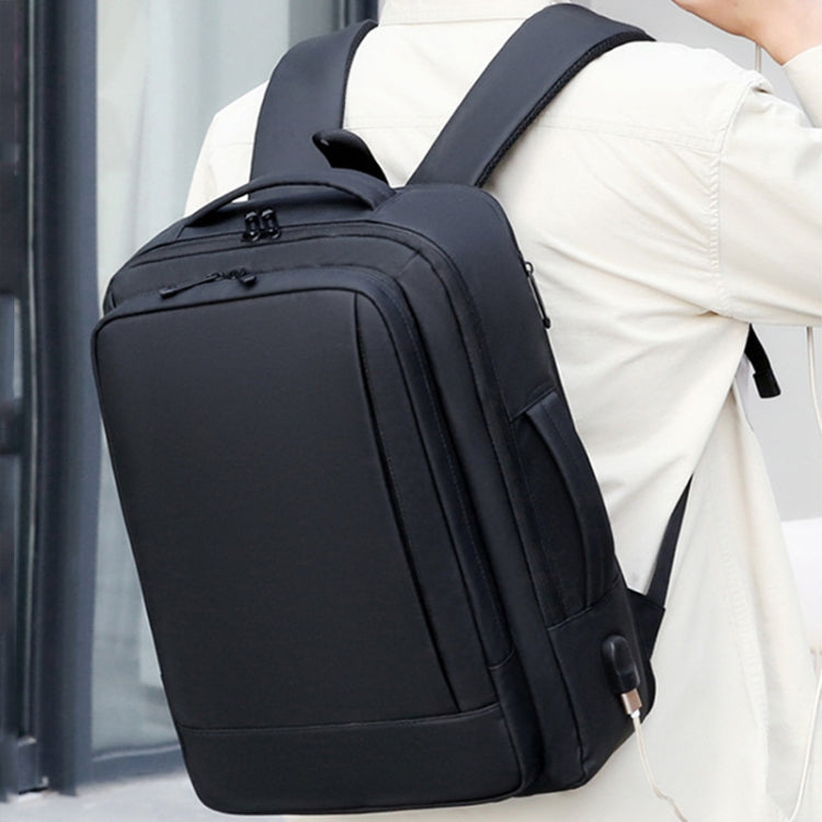 Expandable Business Waterproof Laptop Backpack With USB Port – Waterproof, Wear-resistant