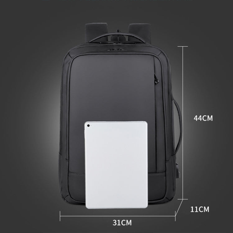 Expandable Business Waterproof Laptop Backpack With USB Port – Waterproof, Wear-resistant
