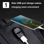 Expandable Business Waterproof Laptop Backpack With USB Port – Waterproof, Wear-resistant