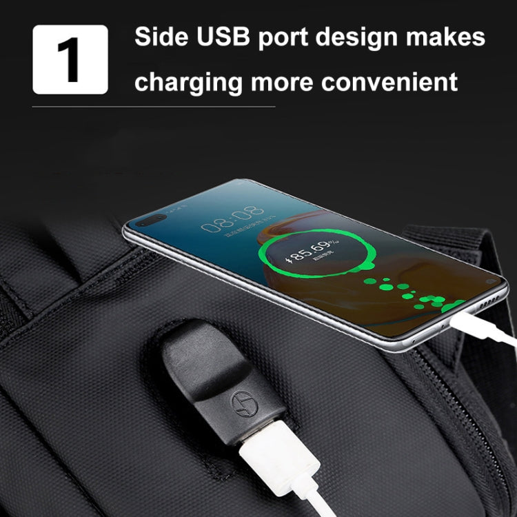 Expandable Business Waterproof Laptop Backpack With USB Port – Waterproof, Wear-resistant