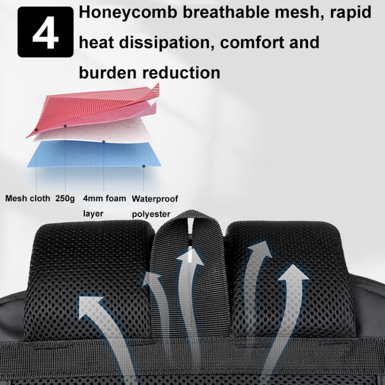 Expandable Business Waterproof Laptop Backpack With USB Port – Waterproof, Wear-resistant