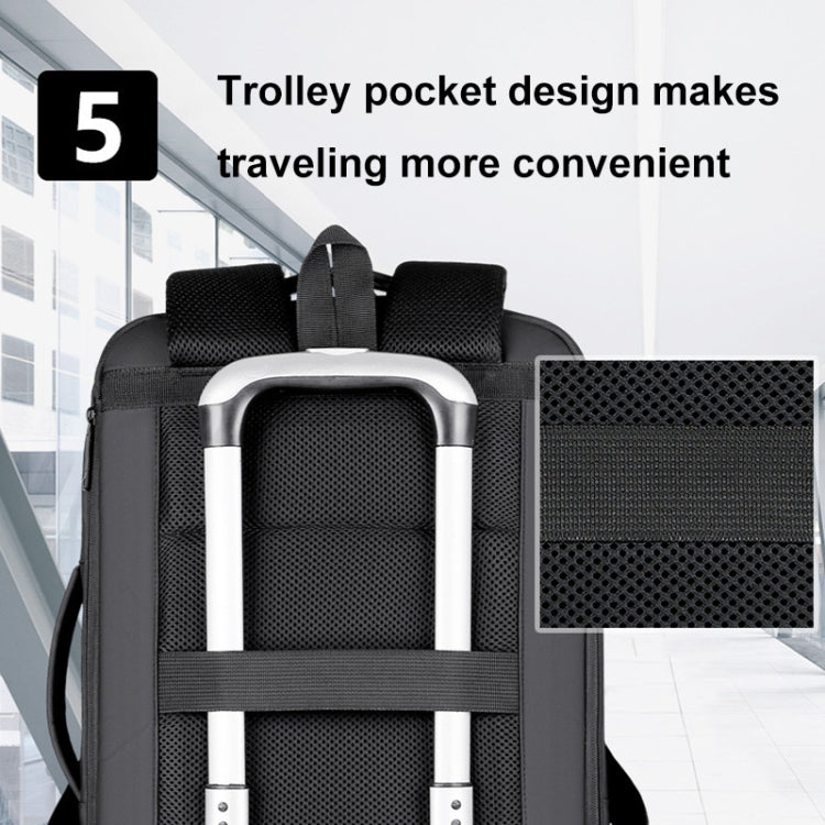 Expandable Business Waterproof Laptop Backpack With USB Port – Waterproof, Wear-resistant
