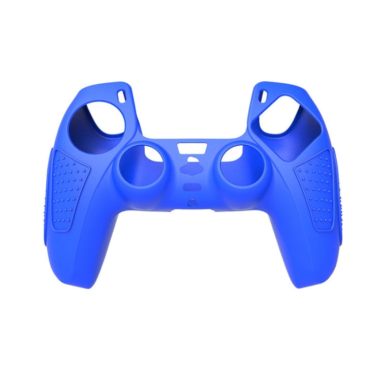 For PS5 Gamepad Silicone Protective Case Anti-Skid Soft Silicone Cover, White, Blue, Black, White+2 Hats, Blue+2 Hats, Black+2 Hats, White+8 Hats, Blue+8 Hats, Black+8 Hats – Durable Build, Easy to Use Blue