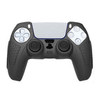For PS5 Gamepad Silicone Protective Case Anti-Skid Soft Silicone Cover, White, Blue, Black, White+2 Hats, Blue+2 Hats, Black+2 Hats, White+8 Hats, Blue+8 Hats, Black+8 Hats