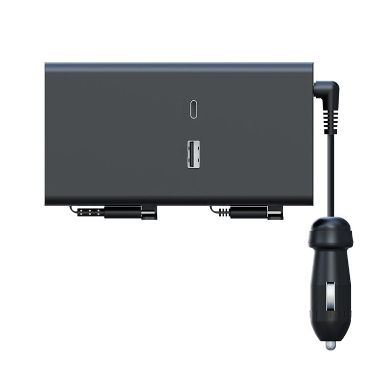 Car Cigarette Lighter Rear Seat Retractable Dual-Wire Charger, Car Charger Car Charger