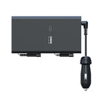 Car Cigarette Lighter Rear Seat Retractable Dual-Wire Charger, Car Charger Car Charger