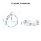 For Meta Quest 3 VR Magnetic Eyeglasses Frame, L&R Frame Transparent, Anti Blue Light Lens+Frame Transparent, L&R Frame Black, Anti Blue Light Lens+Frame Black