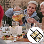 Portable Stainless Steel Cutlery Set Outdoor Picnic Knife And Fork Tool With Storage Bag, A Model Silver, A Model Gold, A Model Black, B Model Silver, B Model Gold, B Model Black, C Model Silver, C Model Black
