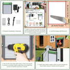 Solar Powered Automatic Chicken Coop Door 4 Modes Automatic Chicken Door with Remote Control, Solar – Waterproof